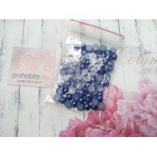 Полужемчуг 6 мм, цвет синий №522, 5 г